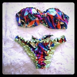 Seafolly Twist Bandeau Top and Hipster Bikini